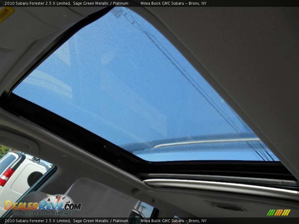 2010 Subaru Forester 2.5 X Limited Sage Green Metallic / Platinum Photo #16