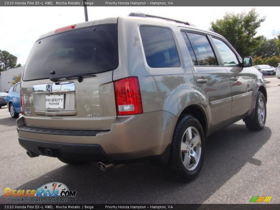 2010 Honda Pilot EX-L 4WD Mocha Metallic / Beige Photo #5