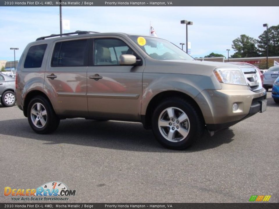 2010 Honda Pilot EX-L 4WD Mocha Metallic / Beige Photo #6