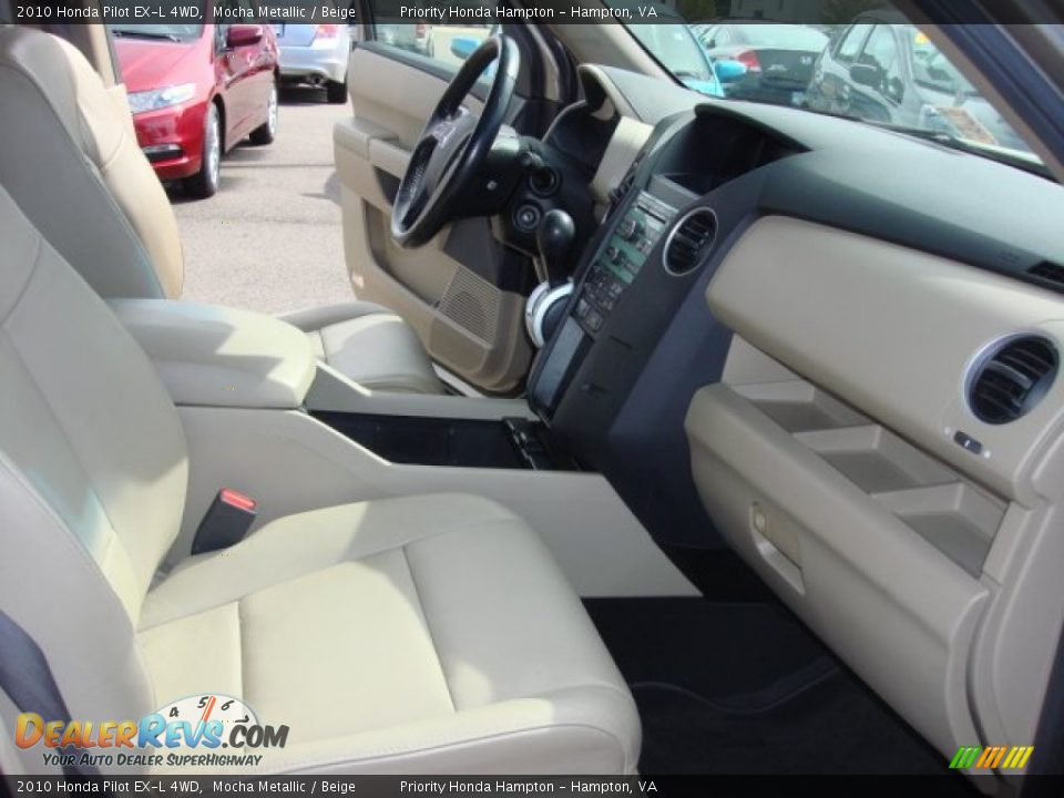 2010 Honda Pilot EX-L 4WD Mocha Metallic / Beige Photo #16