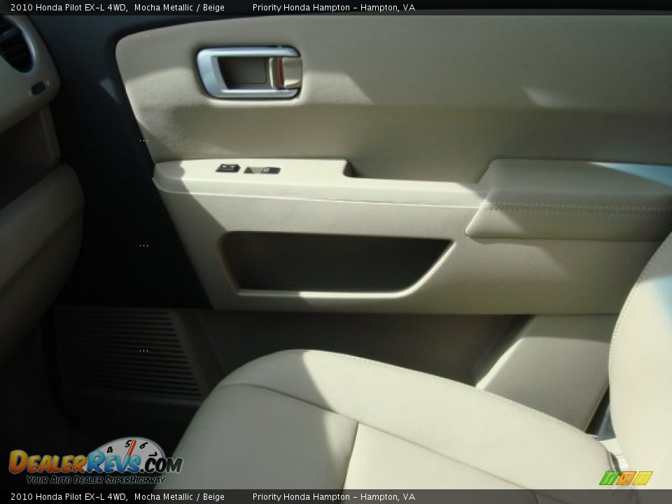 2010 Honda Pilot EX-L 4WD Mocha Metallic / Beige Photo #23