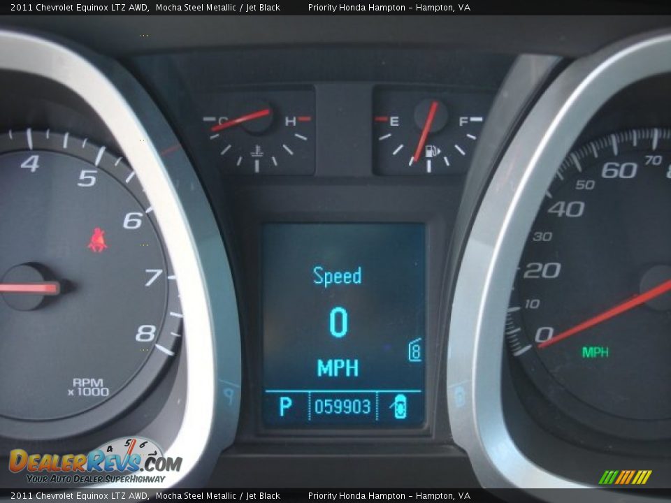 2011 Chevrolet Equinox LTZ AWD Mocha Steel Metallic / Jet Black Photo #20