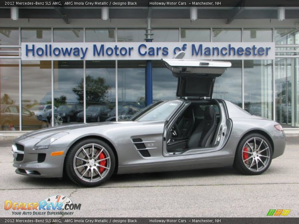 2012 Mercedes-Benz SLS AMG AMG Imola Grey Metallic / designo Black Photo #2