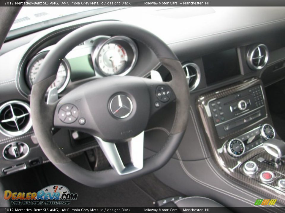 2012 Mercedes-Benz SLS AMG AMG Imola Grey Metallic / designo Black Photo #8
