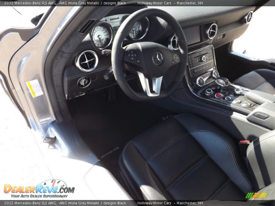 2012 Mercedes-Benz SLS AMG AMG Imola Grey Metallic / designo Black Photo #16