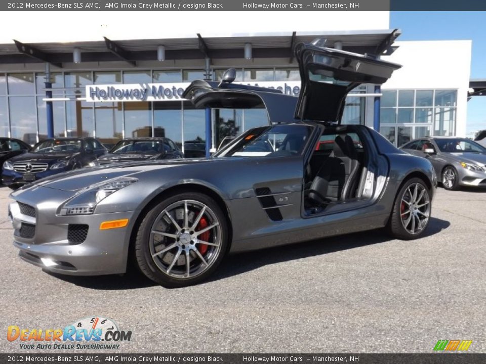 2012 Mercedes-Benz SLS AMG AMG Imola Grey Metallic / designo Black Photo #20
