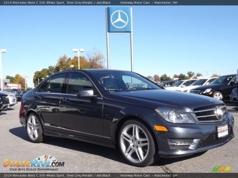 2014 Mercedes-Benz C 300 4Matic Sport Steel Grey Metallic / Ash/Black Photo #5