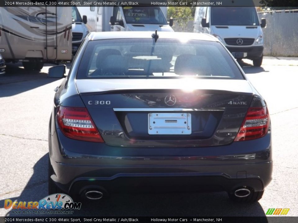 2014 Mercedes-Benz C 300 4Matic Sport Steel Grey Metallic / Ash/Black Photo #6