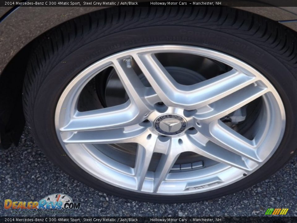 2014 Mercedes-Benz C 300 4Matic Sport Steel Grey Metallic / Ash/Black Photo #7