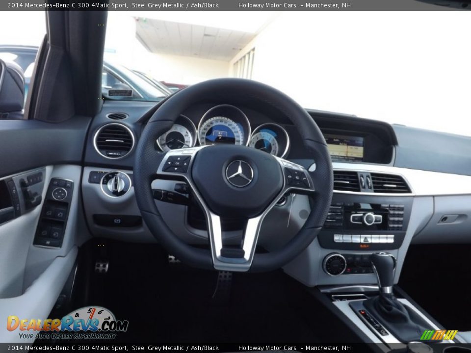 2014 Mercedes-Benz C 300 4Matic Sport Steel Grey Metallic / Ash/Black Photo #9