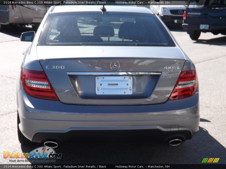 2014 Mercedes-Benz C 300 4Matic Sport Palladium Silver Metallic / Black Photo #4