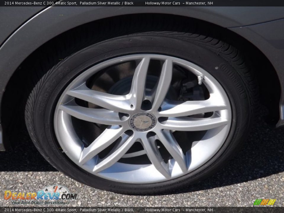 2014 Mercedes-Benz C 300 4Matic Sport Palladium Silver Metallic / Black Photo #5