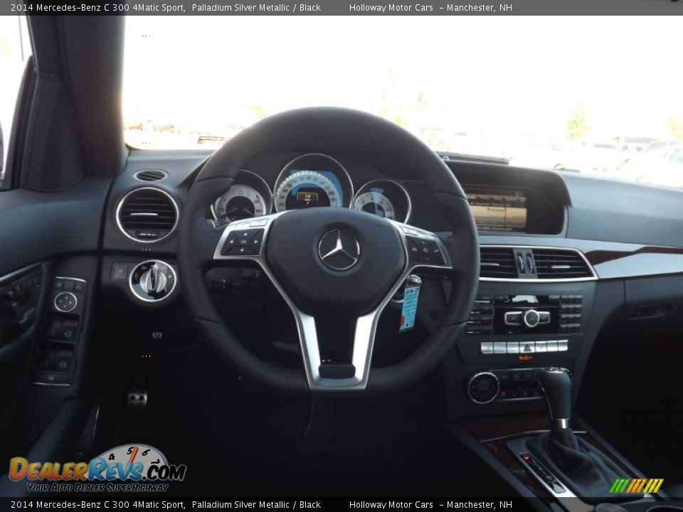 2014 Mercedes-Benz C 300 4Matic Sport Palladium Silver Metallic / Black Photo #7