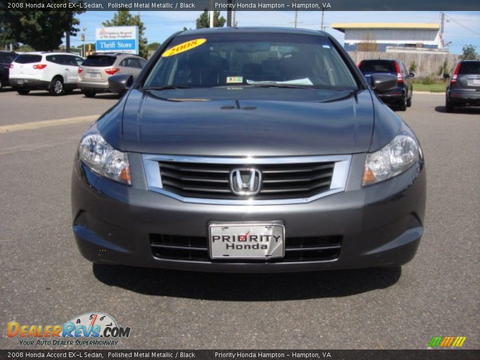2008 Honda Accord EX-L Sedan Polished Metal Metallic / Black Photo #9