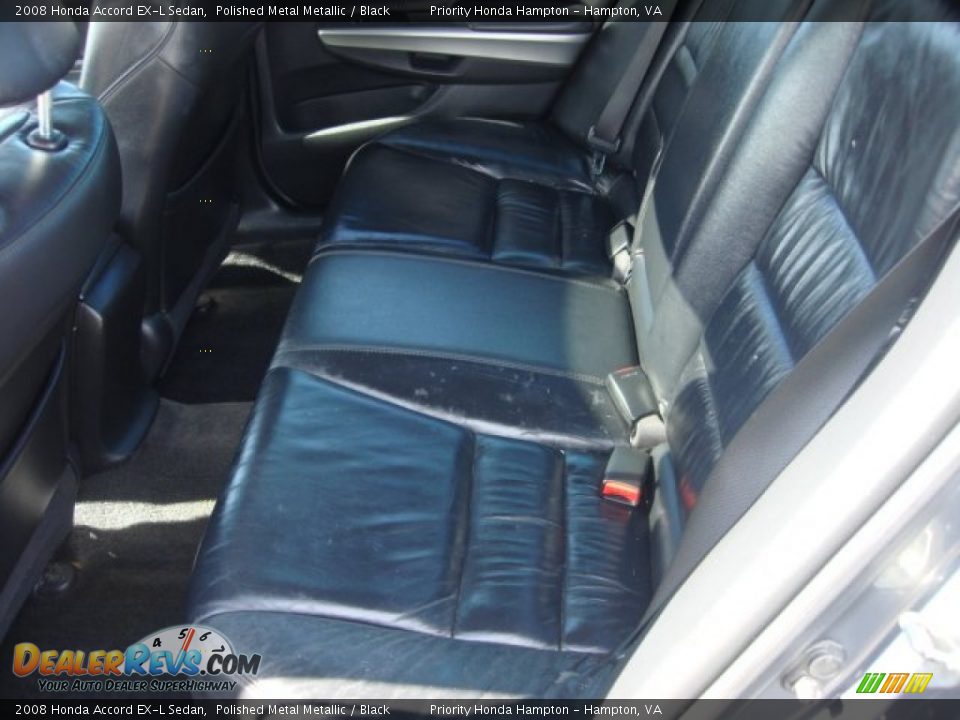 2008 Honda Accord EX-L Sedan Polished Metal Metallic / Black Photo #11