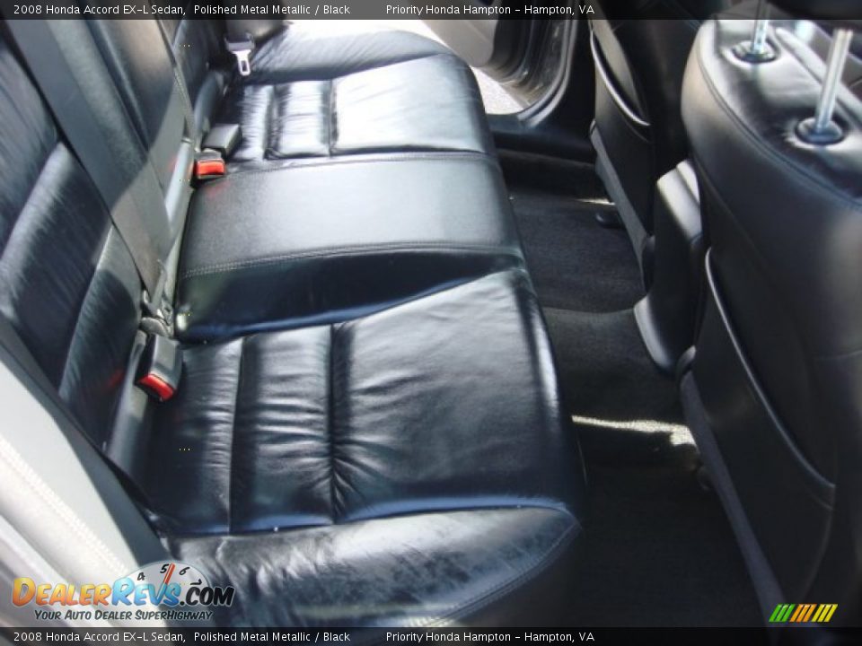 2008 Honda Accord EX-L Sedan Polished Metal Metallic / Black Photo #12