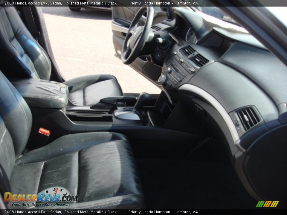 2008 Honda Accord EX-L Sedan Polished Metal Metallic / Black Photo #14