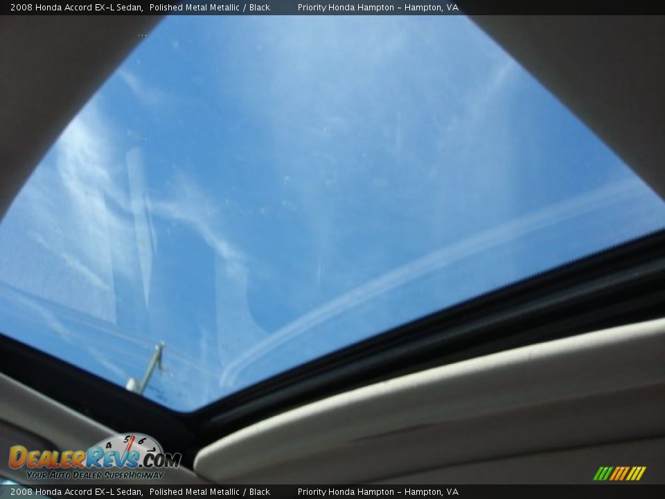 2008 Honda Accord EX-L Sedan Polished Metal Metallic / Black Photo #15
