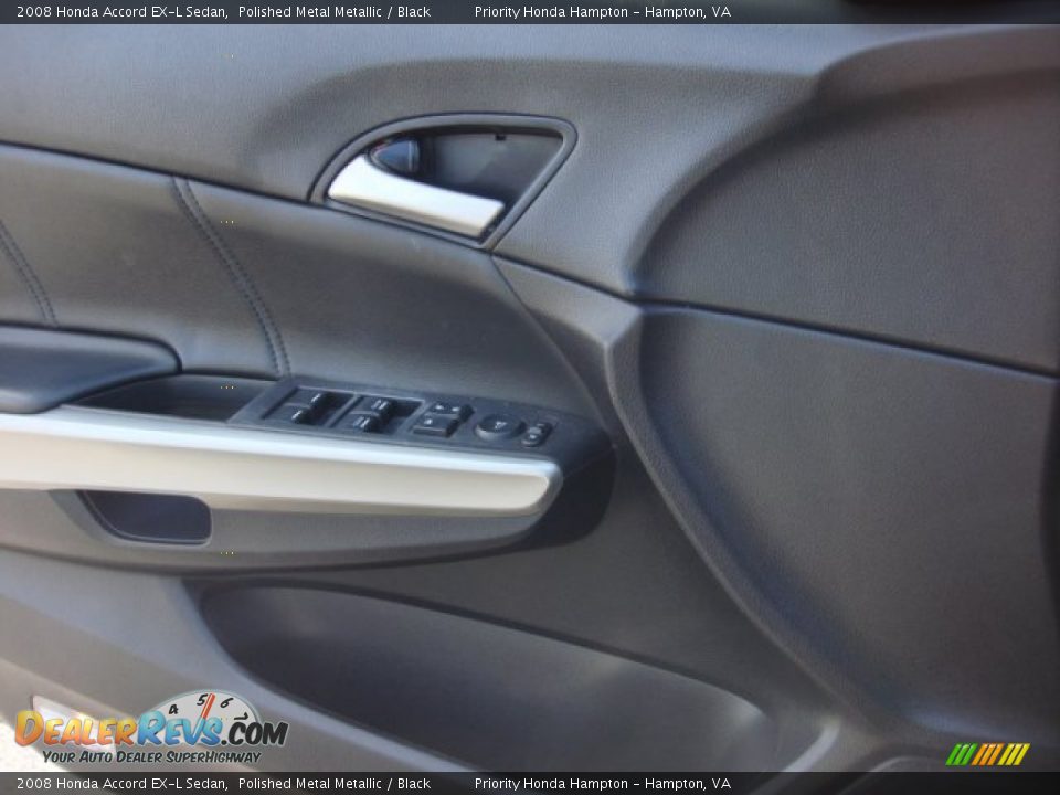 2008 Honda Accord EX-L Sedan Polished Metal Metallic / Black Photo #16