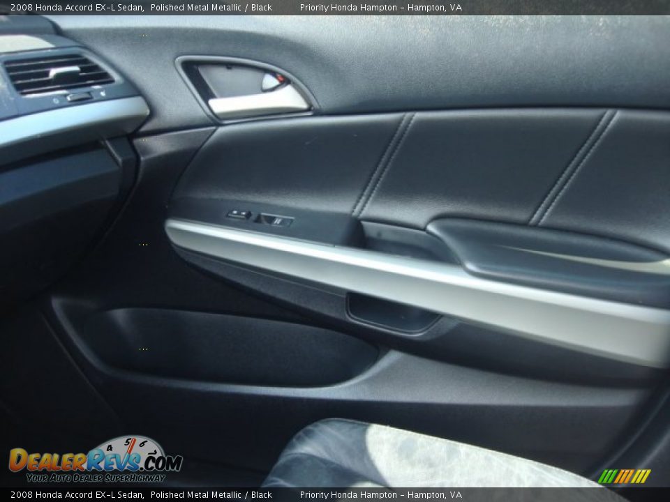 2008 Honda Accord EX-L Sedan Polished Metal Metallic / Black Photo #22