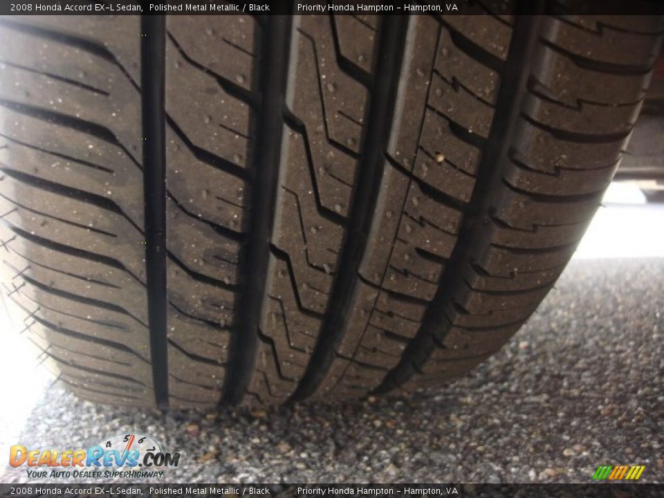 2008 Honda Accord EX-L Sedan Polished Metal Metallic / Black Photo #24