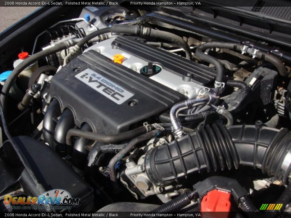 2008 Honda Accord EX-L Sedan Polished Metal Metallic / Black Photo #25