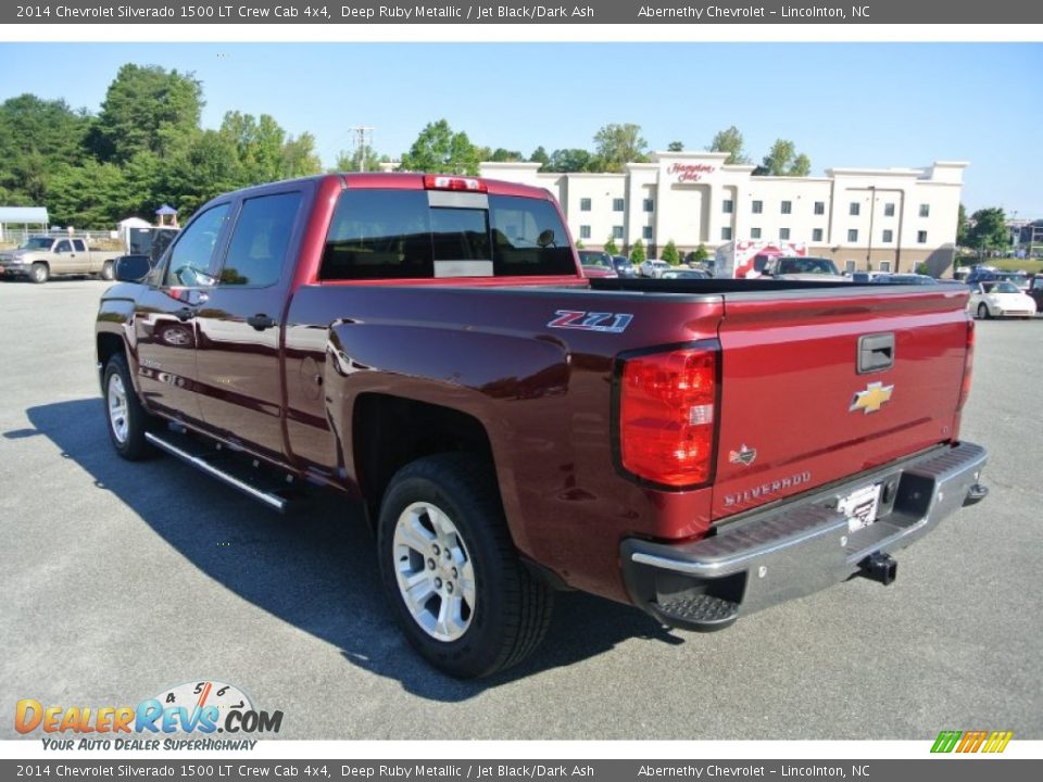 2014 Chevrolet Silverado 1500 LT Crew Cab 4x4 Deep Ruby Metallic / Jet Black/Dark Ash Photo #4