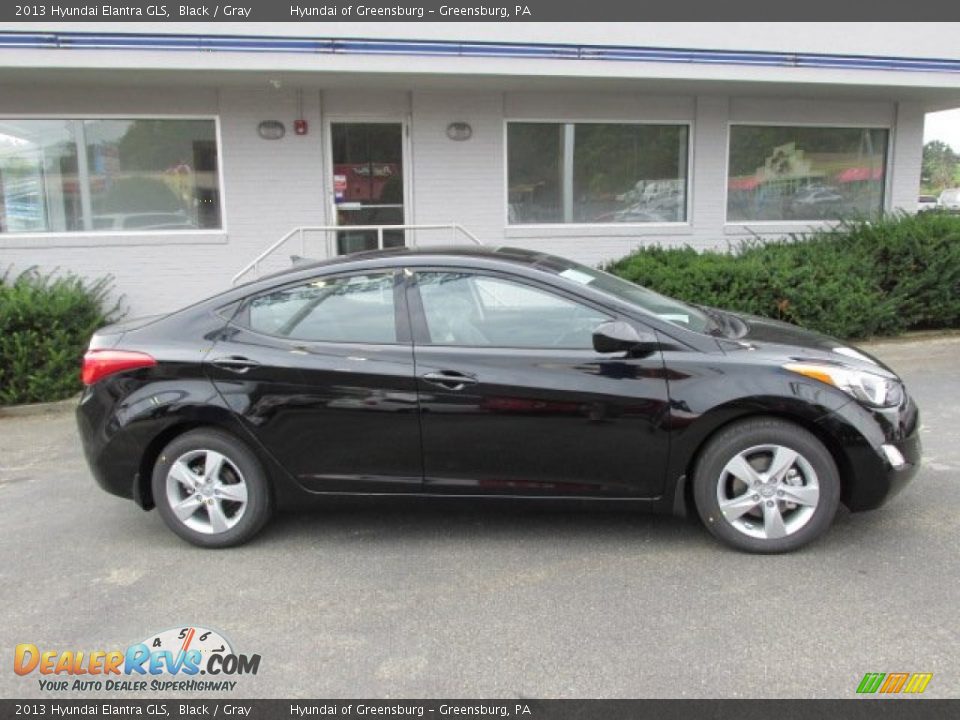 2013 Hyundai Elantra GLS Black / Gray Photo #2
