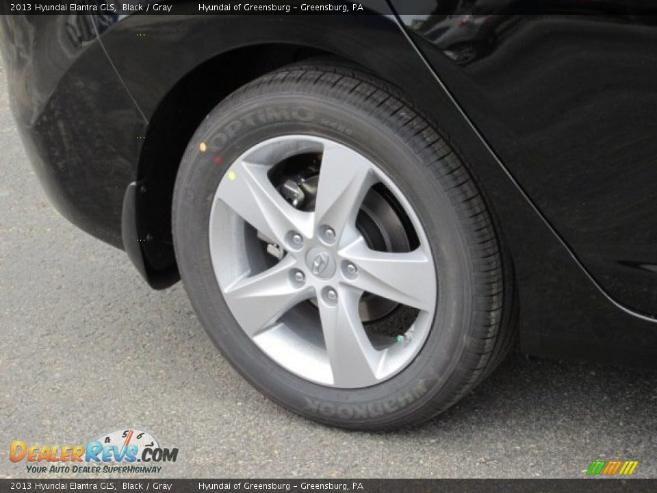 2013 Hyundai Elantra GLS Black / Gray Photo #3