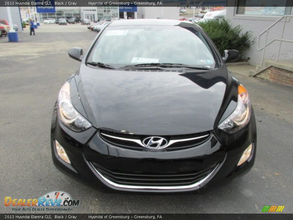 2013 Hyundai Elantra GLS Black / Gray Photo #4