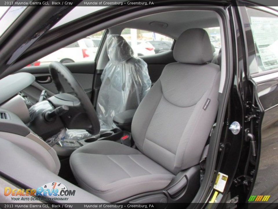 2013 Hyundai Elantra GLS Black / Gray Photo #9