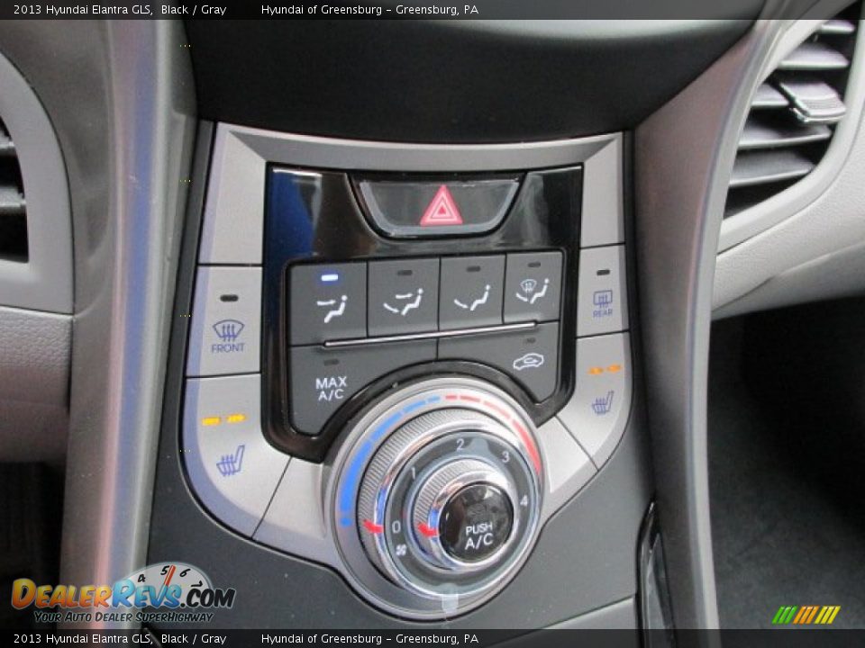 2013 Hyundai Elantra GLS Black / Gray Photo #12