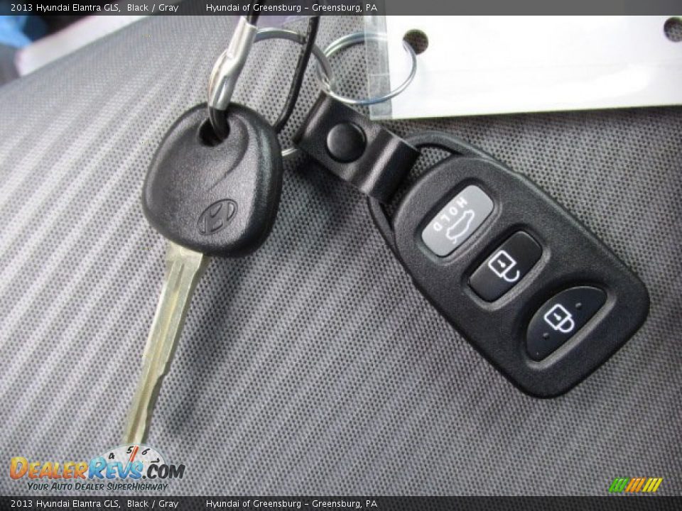 2013 Hyundai Elantra GLS Black / Gray Photo #14