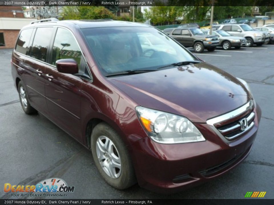 2007 Honda Odyssey EX Dark Cherry Pearl / Ivory Photo #3