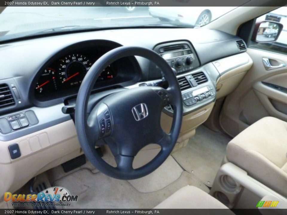 2007 Honda Odyssey EX Dark Cherry Pearl / Ivory Photo #6