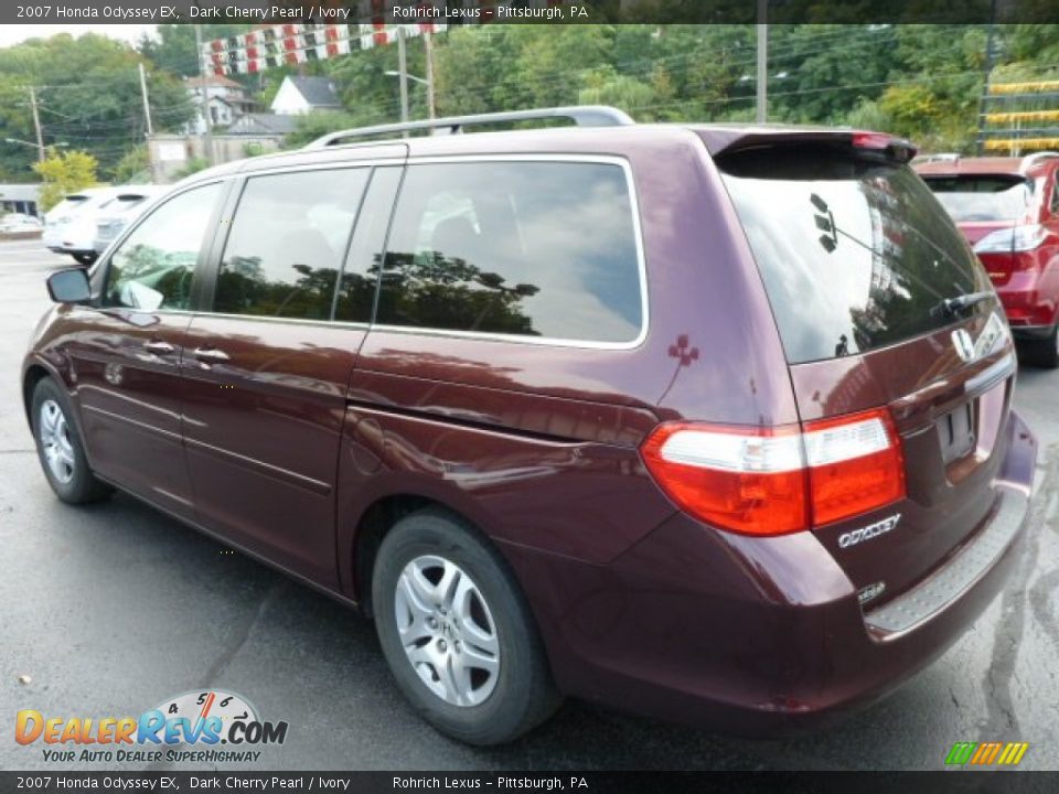 2007 Honda Odyssey EX Dark Cherry Pearl / Ivory Photo #9