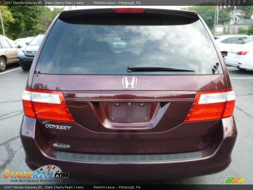 2007 Honda Odyssey EX Dark Cherry Pearl / Ivory Photo #10