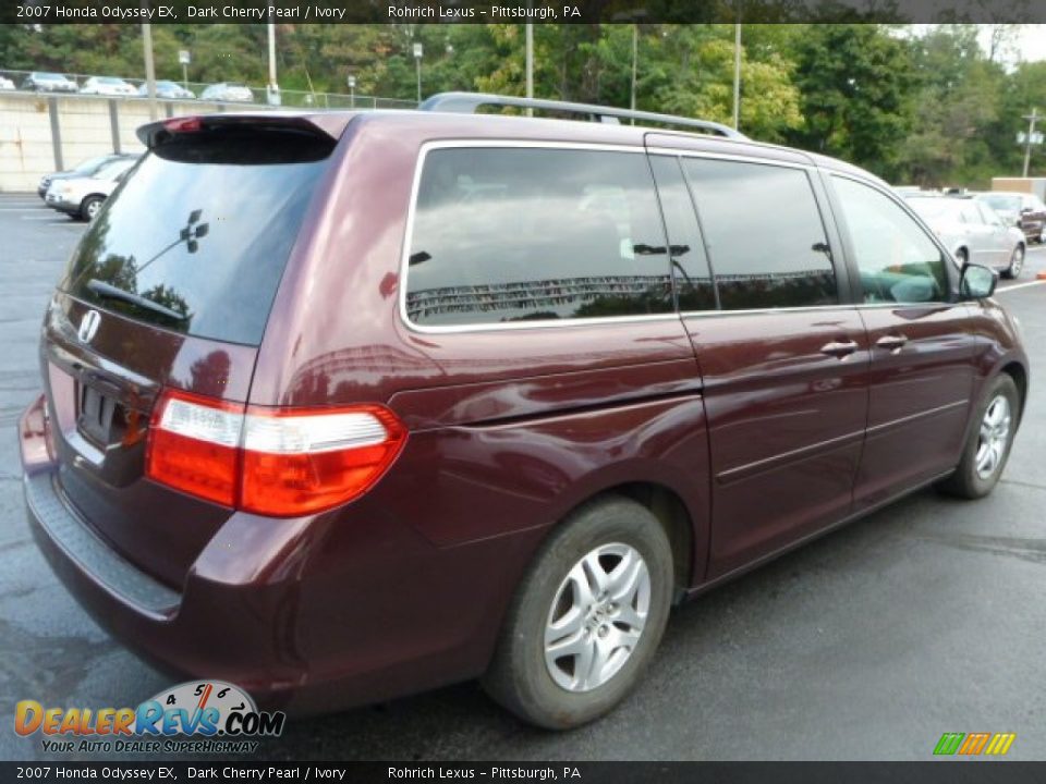 2007 Honda Odyssey EX Dark Cherry Pearl / Ivory Photo #11