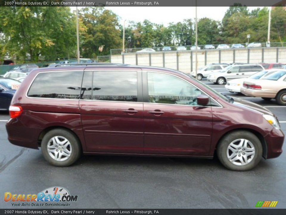 2007 Honda Odyssey EX Dark Cherry Pearl / Ivory Photo #12