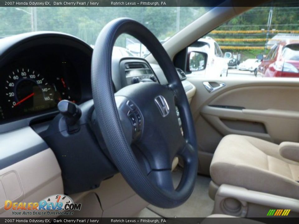 2007 Honda Odyssey EX Dark Cherry Pearl / Ivory Photo #17