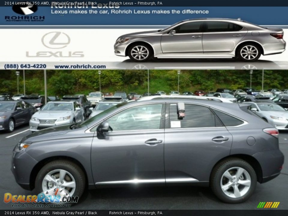 2014 Lexus RX 350 AWD Nebula Gray Pearl / Black Photo #1