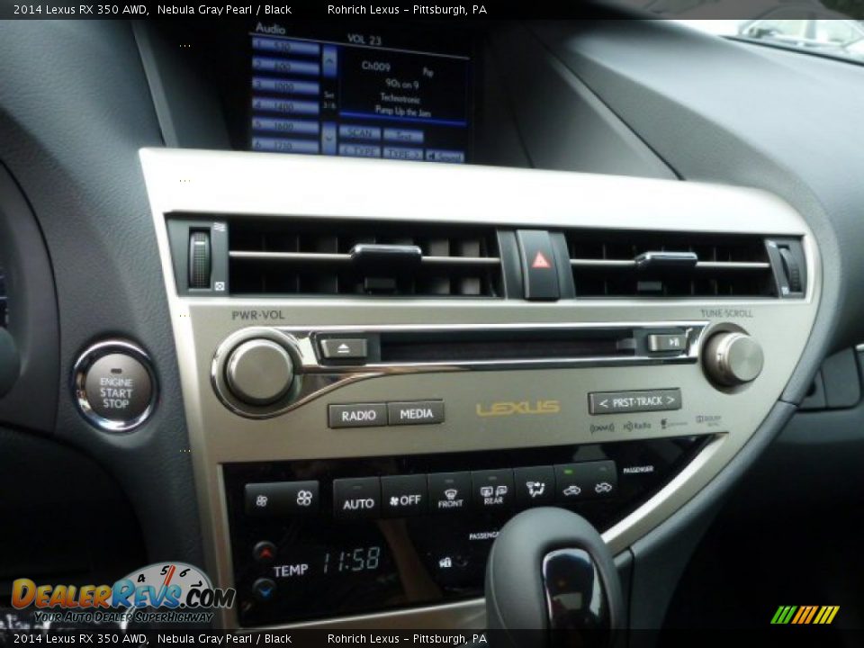 2014 Lexus RX 350 AWD Nebula Gray Pearl / Black Photo #18
