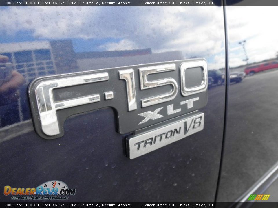 2002 Ford F150 XLT SuperCab 4x4 True Blue Metallic / Medium Graphite Photo #5