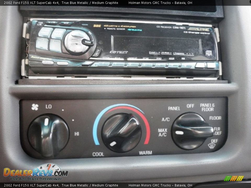 2002 Ford F150 XLT SuperCab 4x4 True Blue Metallic / Medium Graphite Photo #9