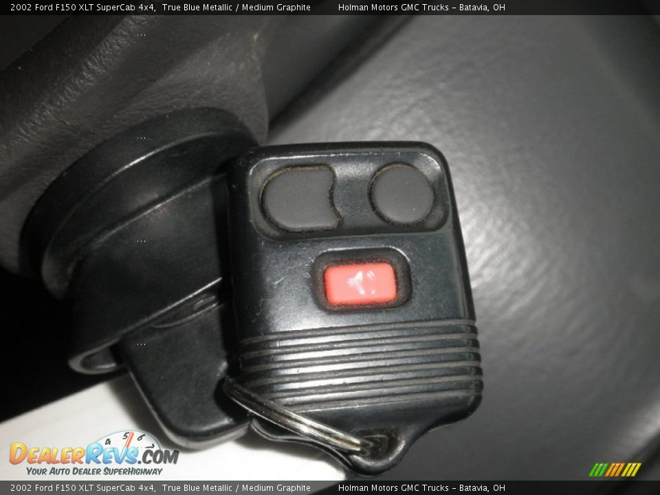 2002 Ford F150 XLT SuperCab 4x4 True Blue Metallic / Medium Graphite Photo #11