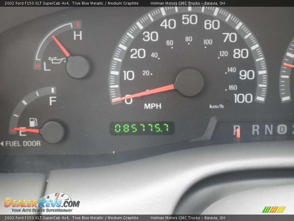 2002 Ford F150 XLT SuperCab 4x4 True Blue Metallic / Medium Graphite Photo #15