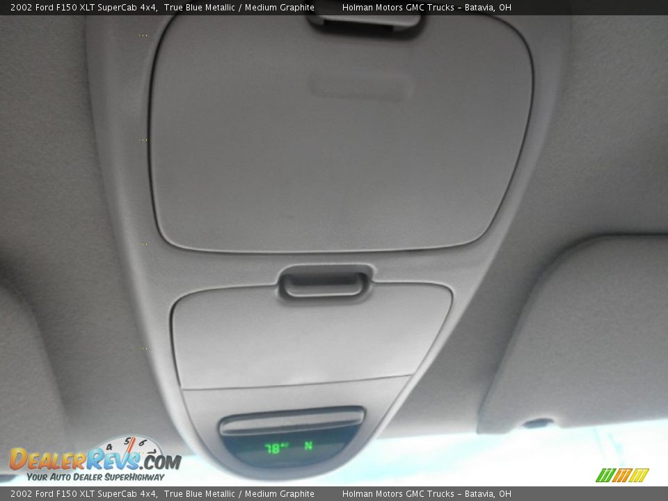 2002 Ford F150 XLT SuperCab 4x4 True Blue Metallic / Medium Graphite Photo #17