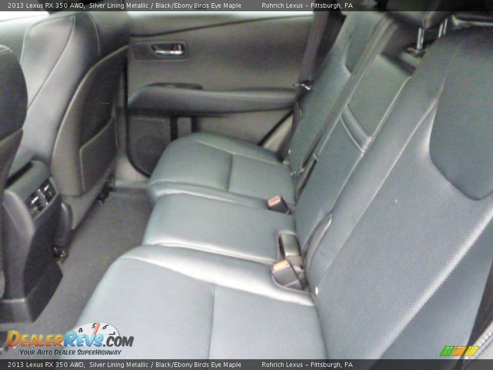 2013 Lexus RX 350 AWD Silver Lining Metallic / Black/Ebony Birds Eye Maple Photo #11