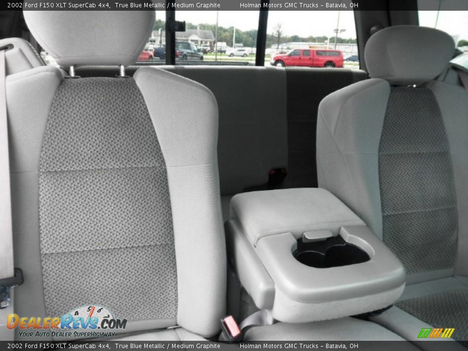 2002 Ford F150 XLT SuperCab 4x4 True Blue Metallic / Medium Graphite Photo #26