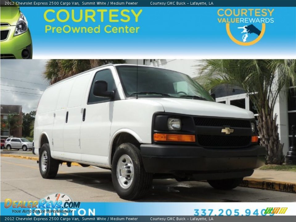 2012 Chevrolet Express 2500 Cargo Van Summit White / Medium Pewter Photo #1